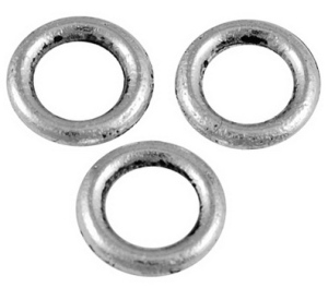 Lot de 25 anneaux rondelles fermes couleur argent tibetain-8mm